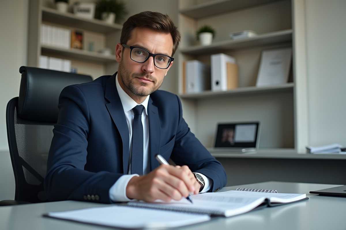 Agent administratif écrivant dans un livret familial français