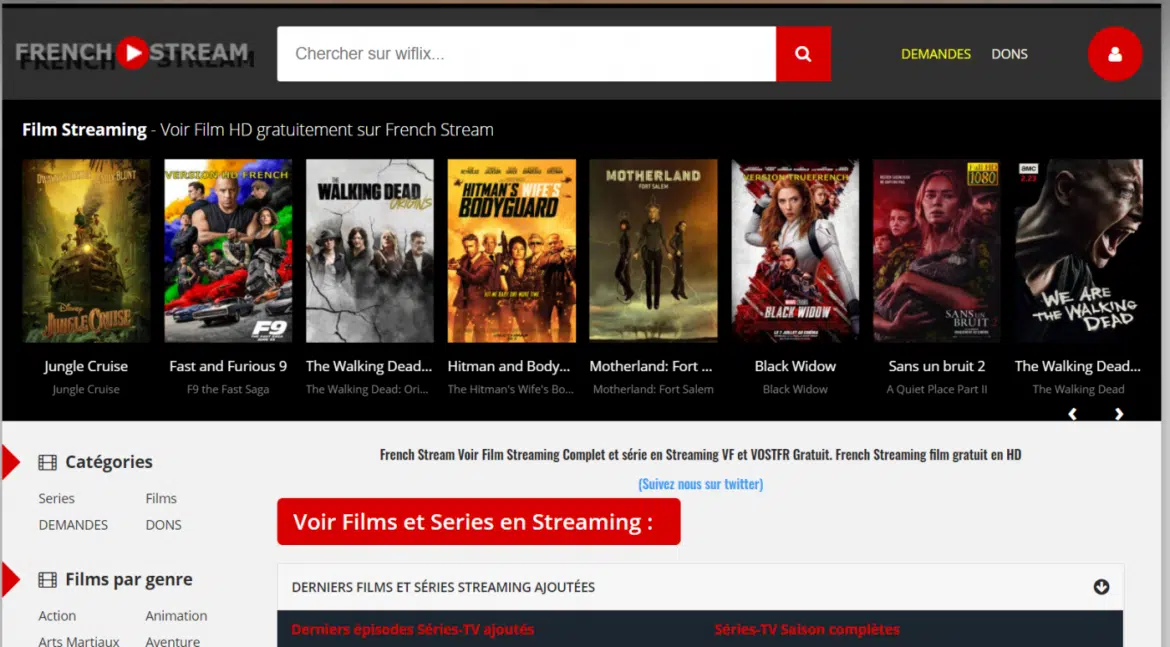 streaming de films en français avec French Stream