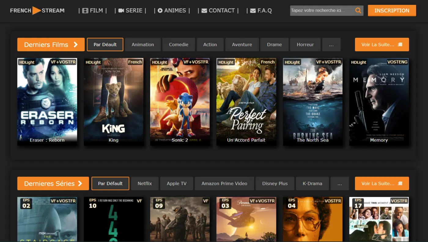 streaming de films en français avec French Stream
